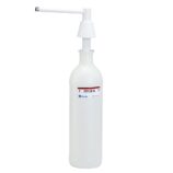 Dozownik mydła w płynie blatowy STOŻEK, pojemność zbiornika 1000 ml, biały