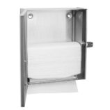 Podszafkowy pojemnik na ręczniki składane MERIDA STELLA SLIM MAXI, stal matowa