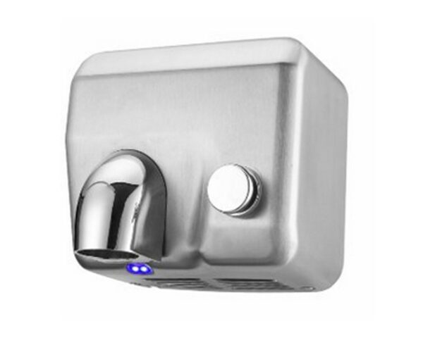 Suszarka do rąk MERIDA STARFLOW PLUS z przyciskiem, stal matowa z powłoką AFP Suszarka do rąk MERIDA STARFLOW PLUS z przyciskiem, stal matowa z powłoką AFP