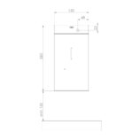 Bezdotykowy automatyczny dozownik mydła w pianie MERIDA STELLA AUTOMATIC BLACK LINE na jednorazowe wkłady 1000 g, czarny