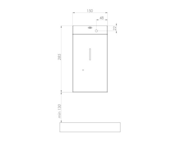 Bezdotykowy automatyczny dozownik mydła w pianie MERIDA STELLA AUTOMATIC BLACK LINE na jednorazowe wkłady 1000 g, czarny Bezdotykowy automatyczny dozownik mydła w pianie MERIDA STELLA AUTOMATIC BLACK LINE na jednorazowe wkłady 1000 g, czarny