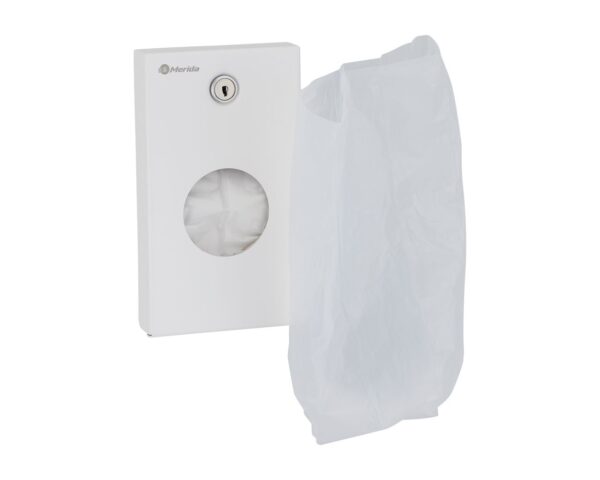 Pojemnik na torebki higieniczne MERIDA STELLA WHITE LINE, biały Pojemnik na torebki higieniczne MERIDA STELLA WHITE LINE, biały