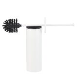 Szczotka do WC z uchwytem mocowanym do ściany, tuba z przykrywką, MERIDA STELLA WHITE LINE, biała