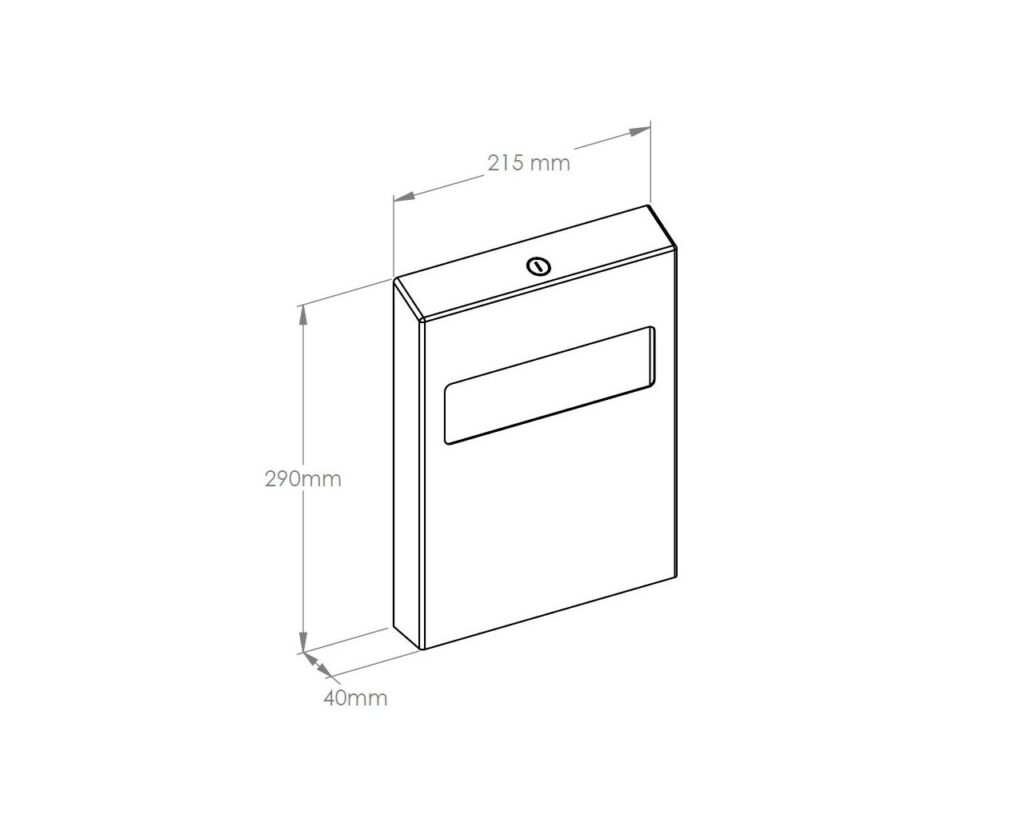 Pojemnik na podkładki na deskę sedesową MERIDA STELLA WHITE LINE, biały