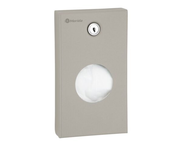 Pojemnik na torebki higieniczne MERIDA STELLA STONE GREY LINE, szary kamienny Pojemnik na torebki higieniczne MERIDA STELLA STONE GREY LINE, szary kamienny