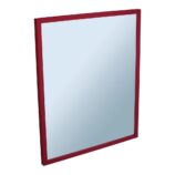 Lustro w ramie metalowej - czerwonej MERIDA STELLA RED LINE, 50 x 60 cm