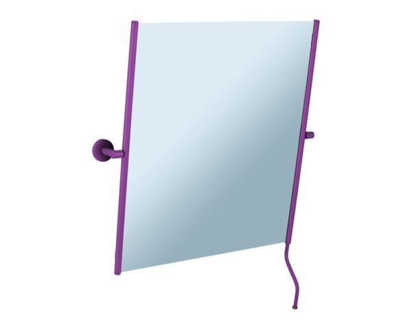 Lustro uchylne w oprawie fioletowej matowej z uchwytem ułatwiającym regulację kąta nachylenia MERIDA STELLA VIOLET LINE, 50 x 60 cm Lustro uchylne w oprawie fioletowej matowej z uchwytem ułatwiającym regulację kąta nachylenia MERIDA STELLA VIOLET LINE, 50 x 60 cm