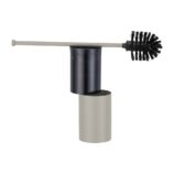 Szczotka do WC z uchwytem mocowanym do ściany, tuba krótka, MERIDA STELLA STONE GREY LINE, szara kamienna