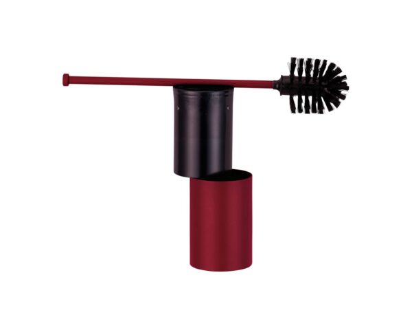 Szczotka do WC z uchwytem mocowanym do ściany, tuba krótka, MERIDA STELLA RED LINE, czerwona Szczotka do WC z uchwytem mocowanym do ściany, tuba krótka, MERIDA STELLA RED LINE, czerwona