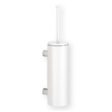 Szczotka do WC z uchwytem mocowanym do ściany, tuba z przykrywką, MERIDA STELLA WHITE LINE, biała