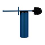 Szczotka do WC z uchwytem mocowanym do ściany, tuba z przykrywką, MERIDA STELLA BLUE LINE, niebieska