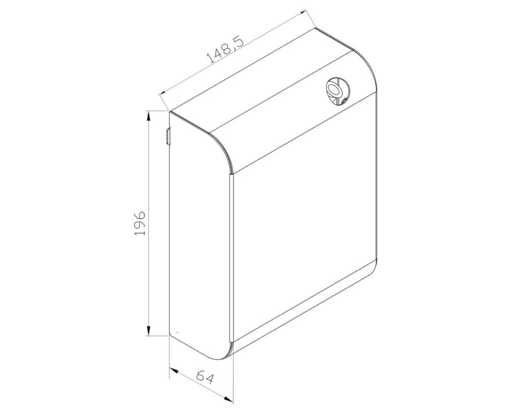 Obudowa dyfuzorów zapachów MERIDA AROMA, MERIDA STELLA, stal matowa