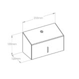 Pojemnik na ręczniki papierowe MERIDA INOX DESIGN MINI - TEXTURE