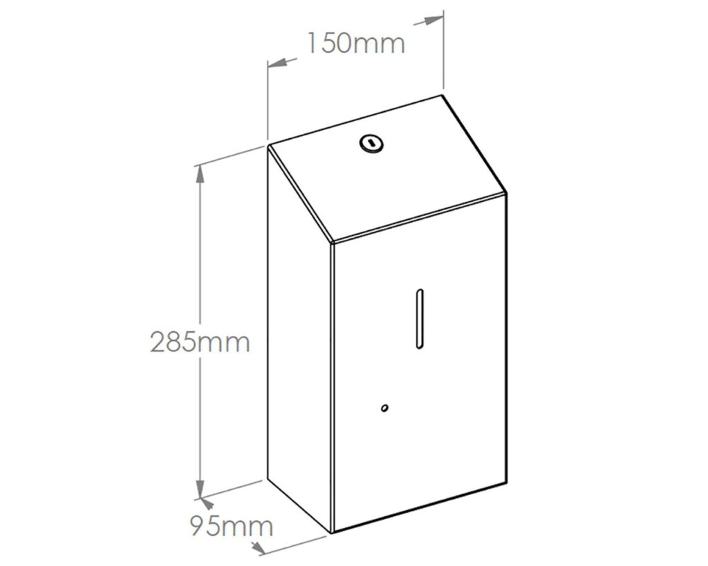 Bezdotykowy automatyczny dozownik mydła w pianie MERIDA STELLA AUTOMATIC Anti-FingerPrint na jednorazowe wkłady 1000 g, stal matowa z powłoką AFP