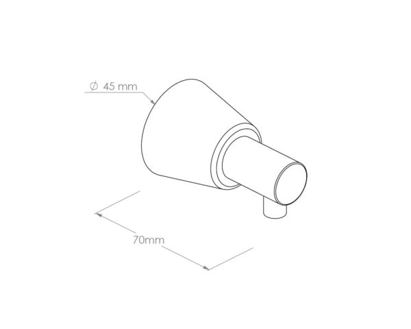 Dozownik mydła w płynie ścienny, STOŻEK, czarny Dozownik mydła w płynie ścienny, STOŻEK, czarny
