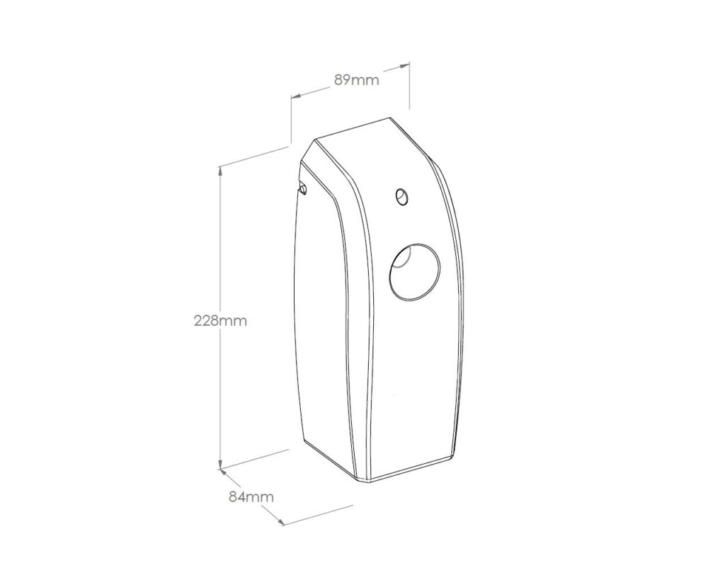 Elektroniczny odświeżacz powietrza LED MERIDA AMADEUS SILKY BLACK