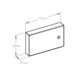 Pojemnik na rękawice foliowe MERIDA STELLA Anti-FingerPrint stal matowa z powłoką AFP