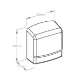 Suszarka do rąk MERIDA OPTIMA, stalowa, biała