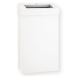 Kosz na odpady otwarty MERIDA STELLA SLIM WHITE LINE, pojemność 27 l, biały