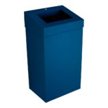 Kosz na odpady otwarty MERIDA STELLA BLUE LINE, pojemność 45 l, niebieski