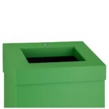 Kosz na odpady otwarty MERIDA STELLA GREEN LINE, pojemność 45 l, zielony