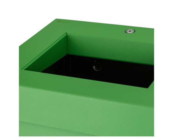 Kosz na odpady otwarty MERIDA STELLA GREEN LINE, pojemność 45 l, zielony Kosz na odpady otwarty MERIDA STELLA GREEN LINE, pojemność 45 l, zielony