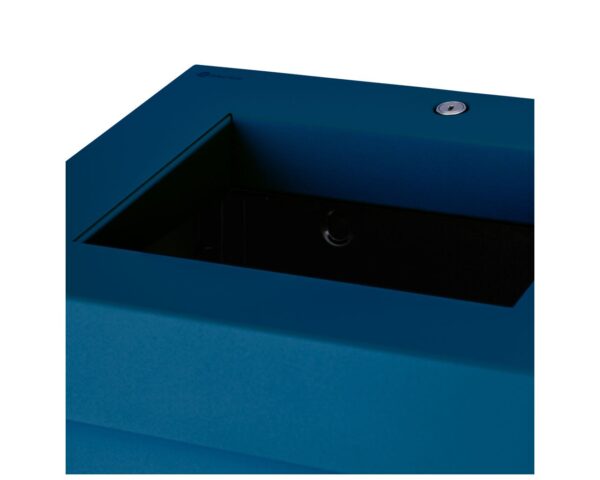 Kosz na odpady otwarty MERIDA STELLA BLUE LINE, pojemność 45 l, niebieski Kosz na odpady otwarty MERIDA STELLA BLUE LINE, pojemność 45 l, niebieski