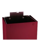 Kosz na odpady otwarty MERIDA STELLA RED LINE, pojemność 45 l, czerwony