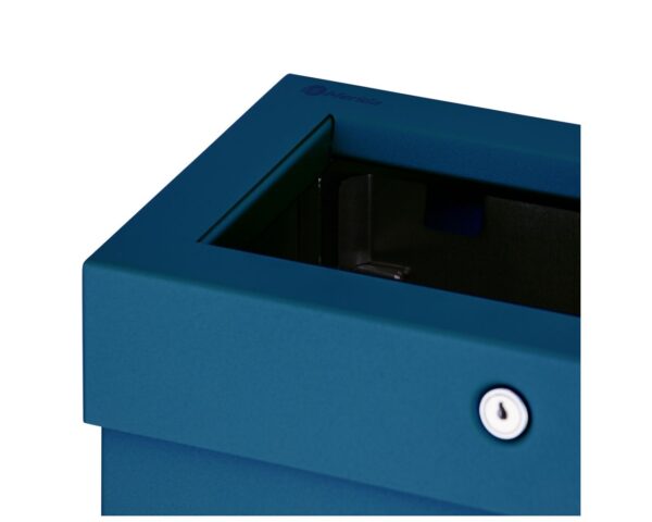 Kosz na odpady otwarty MERIDA STELLA SLIM BLUE LINE COMBO, pojemność 15 l, niebieski Kosz na odpady otwarty MERIDA STELLA SLIM BLUE LINE COMBO, pojemność 15 l, niebieski