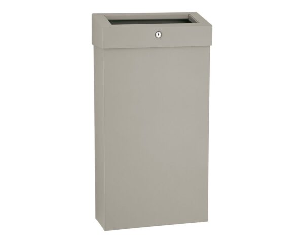 Kosz na odpady otwarty MERIDA STELLA SLIM STONE GREY LINE COMBO, pojemność 15 l, szary kamienny Kosz na odpady otwarty MERIDA STELLA SLIM STONE GREY LINE COMBO, pojemność 15 l, szary kamienny