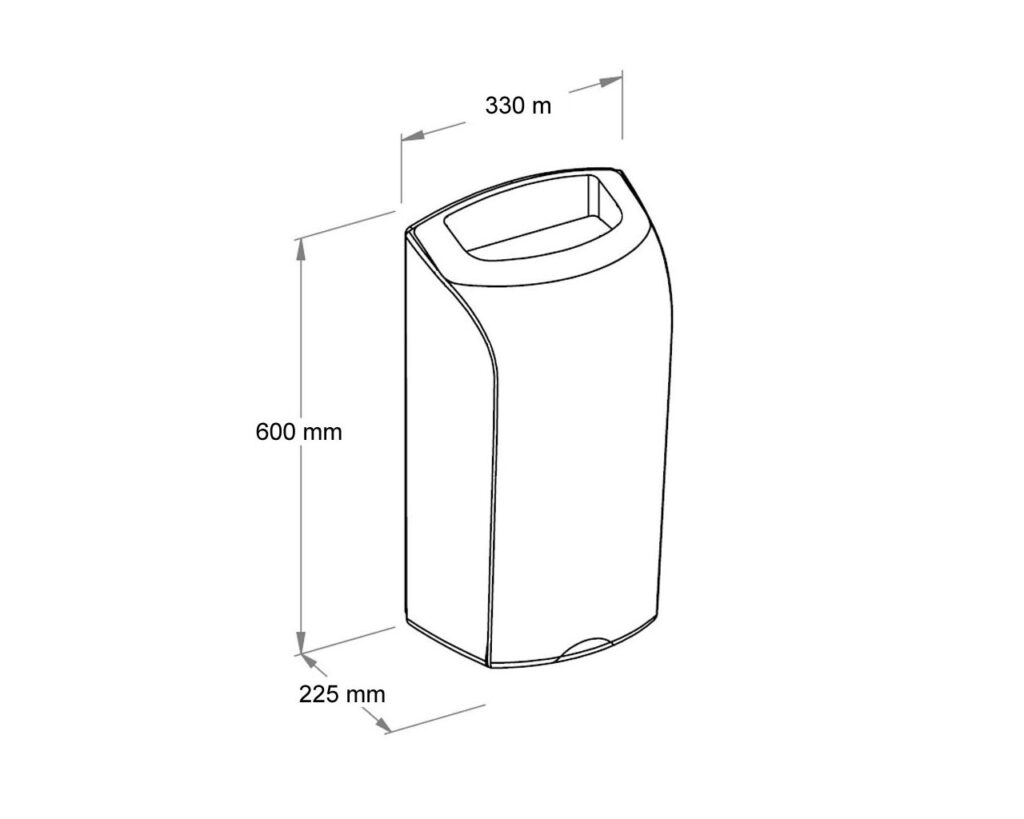 Kosz otwarty wiszący 40 l MERIDA UNIQUE ORANGE SPARK LINE