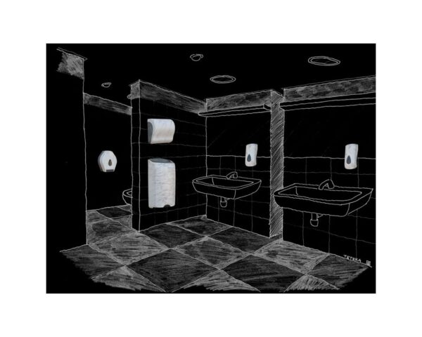 Pojemnik na papier toaletowy w listkach MERIDA UNIQUE MARBLE LINE Pojemnik na papier toaletowy w listkach MERIDA UNIQUE MARBLE LINE