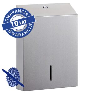 Pojemnik na ręczniki składane MERIDA STELLA SLIM Anti-FingerPrint MAXI, stal matowa z powłoką AFP