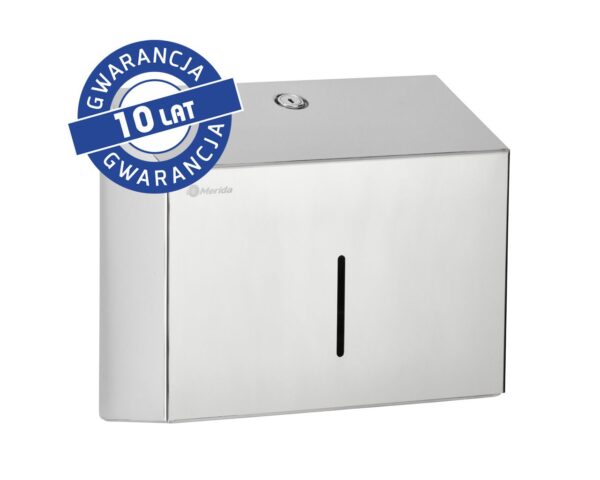 Pojemnik na ręczniki składane MERIDA STELLA SLIM MINI, stal polerowana