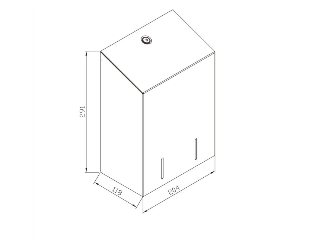 Pojemnik na papier toaletowy w listkach MERIDA STELLA STONE GREY, pojemność do 900 szt., kamienny szary