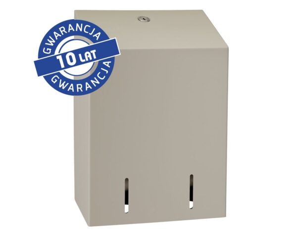 Pojemnik na papier toaletowy w listkach MERIDA STELLA SILK GREY, pojemność do 900 szt., szary jedwabisty