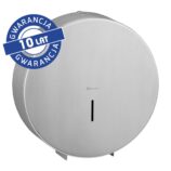 Pojemnik na papier toaletowy MERIDA STELLA MEGA, średnica papieru do 28 cm, stal matowa