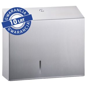 Pojemnik na papier toaletowy MERIDA STELLA MAXI, średnica papieru do 23 cm, stal matowa