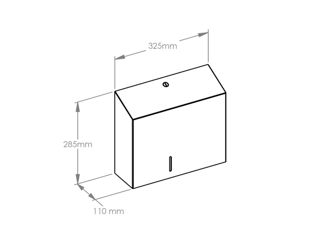 Pojemnik na papier toaletowy MERIDA STELLA VIOLET LINE MAXI, średnica papieru do 23 cm, fioletowy