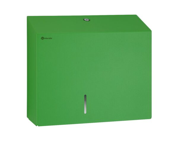 Pojemnik na papier toaletowy MERIDA STELLA DUO GREEN LINE z uchwytem na resztkę rolki papieru, średnica papieru do 20 cm, zielony Pojemnik na papier toaletowy MERIDA STELLA DUO GREEN LINE z uchwytem na resztkę rolki papieru, średnica papieru do 20 cm, zielony