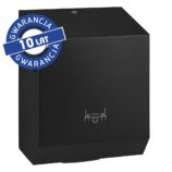 Mechaniczny podajnik ręczników papierowych w rolach MERIDA STELLA BLACK LINE, czarny