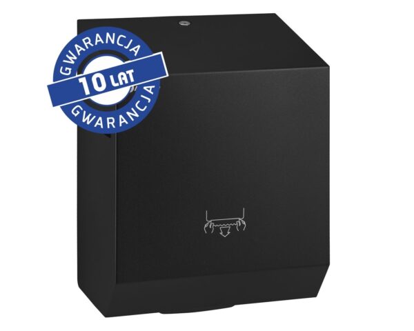 Mechaniczny podajnik ręczników papierowych w rolach MERIDA STELLA BLACK LINE, czarny