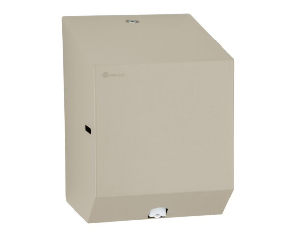 Pojemnik na ręczniki papierowe w rolach lub papier toaletowy w systemie listkowym MERIDA STELLA SILK GREY LINE MINI, szary jedwabisty Pojemnik na ręczniki papierowe w rolach lub papier toaletowy w systemie listkowym MERIDA STELLA SILK GREY LINE MINI, szary jedwabisty