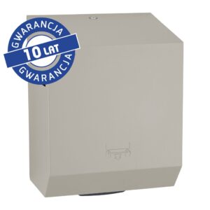 Mechaniczny podajnik ręczników papierowych w rolach MERIDA STELLA STONE GREY LINE, szary kamienny