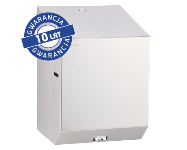 Pojemnik na ręczniki papierowe w rolach MERIDA STELLA MAXI, stal matowa