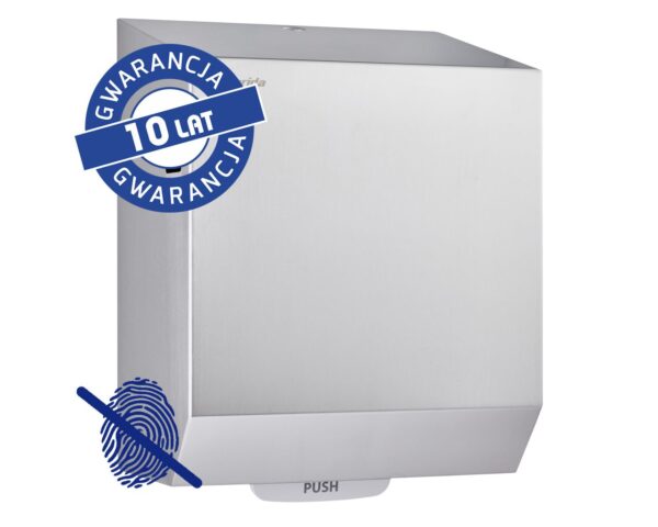 Mechaniczny podajnik ręczników papierowych w rolach MERIDA STELLA AUTOMATIC MAXI Anti-FingerPrint , stal matowa z powłoką AFP