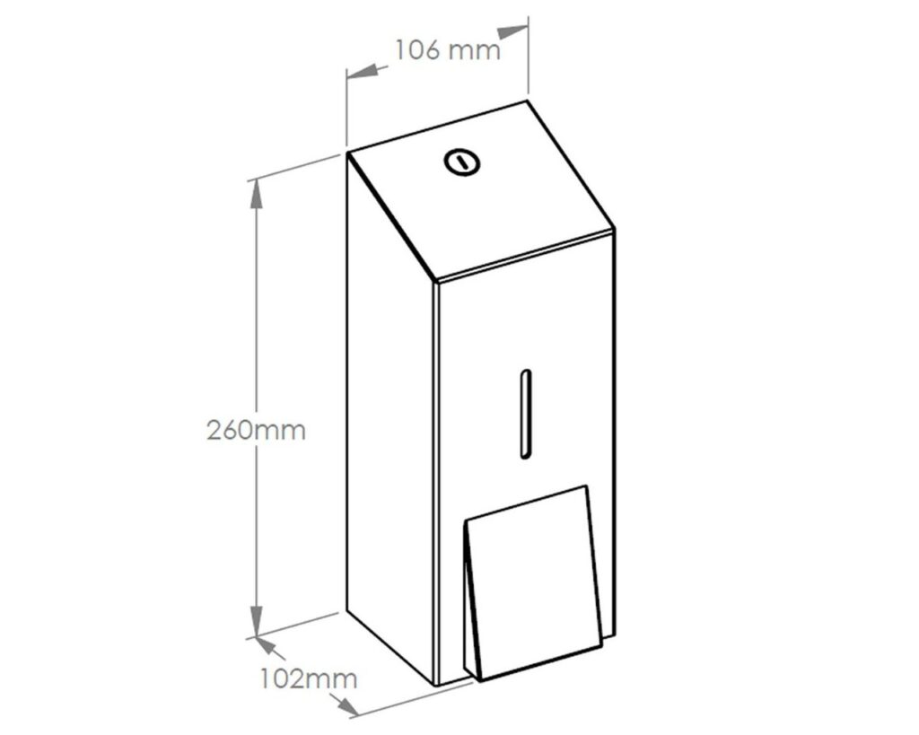 Dozownik mydła w płynie MERIDA STELLA GREEN LINE MAXI, pojemność zbiornika 800 ml, zielony