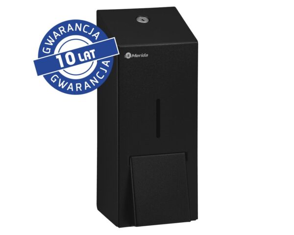 Dozownik mydła w pianie MERIDA STELLA BLACK LINE MAXI na jednorazowe wkłady 700 g, czarny