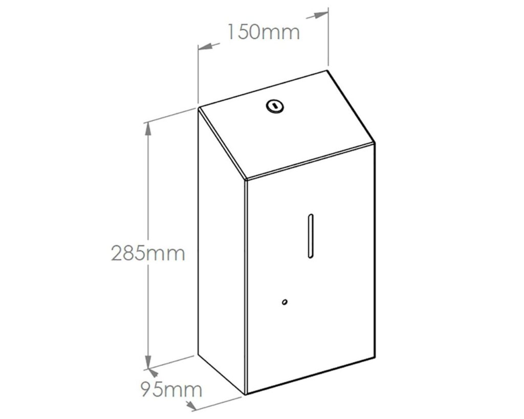 Bezdotykowy automatyczny dozownik mydła w płynie MERIDA STELLA WHITE LINE AUTOMATIC, pojemność zbiornika 1000 ml, biały