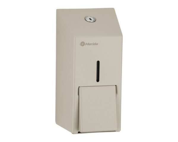 Dozownik mydła w płynie MERIDA STELLA SILK GREY LINE MINI, pojemność zbiornika 400 ml, szary jedwabisty Dozownik mydła w płynie MERIDA STELLA SILK GREY LINE MINI, pojemność zbiornika 400 ml, szary jedwabisty